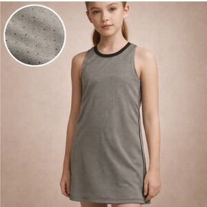 Zella Girls Athletic Dress Size L (10/12) Gray Perforated Performance Tank